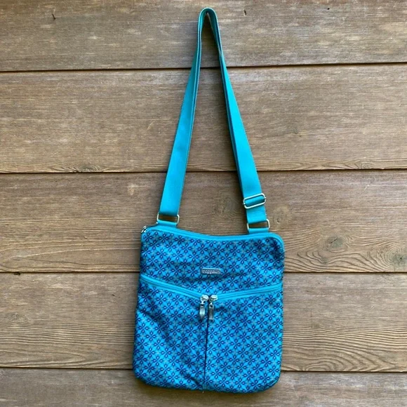 Baggallini | Bags | Baggallini Legacy Horizon Teal Blue Patterned Crossbody  Bag | Poshmark